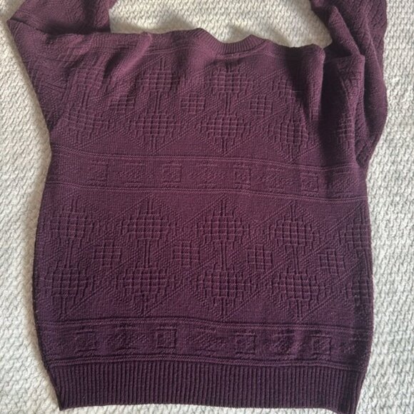 Tip Top Tailor Purple Sweater Size Medium - Picture 7 of 9